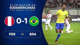 PER&Uacute; vs. BRASIL [0-1] | RESUMEN | ELIMINATORIAS SUDAMERICANAS | FECHA 2