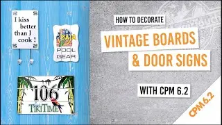 How to decorate a wood panel board using the CPM one step hard surface paper