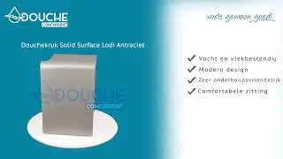 Douchekruk Solid Surface Lodi Antraciet