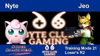 Byte Club Gaming (TM21) SSBM - Nyte (Jiggly Puff) Vs. Jeo (Fox) Smash Melee - Losers Round 2