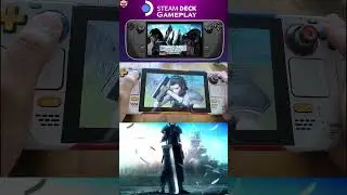 Crisis Core: Final Fantasy VII Reunion Steam Deck Gameplay | Mekel Kasanova #SHORTS