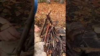 ATEŞ YAKMA TEKNİKLERİ Kızılderili &Ccedil;adırı Tipi