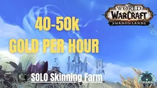 40k Gold per Hour |Solo Skinning Farm | WoW Shadowlands