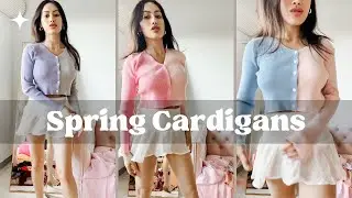 7 weekly outfit ideas: Spring Cardigans | How to dress feminine everyday in spring