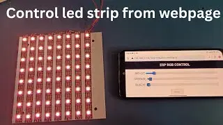 IoT RGB Led Control | Set Custom Color From Website | WS2812B + ESP-12F
