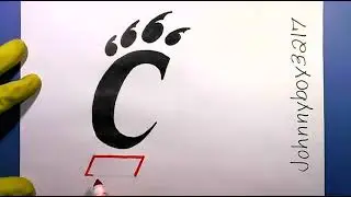 How to draw Cincinnati Bearcats Logo Easy Step By Step Tutorial Fan Art 2026 Sports NCAA College