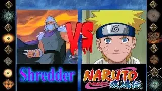 Shredder ( TMNT ) vs Naruto - Ultimate Mugen Fight 2015