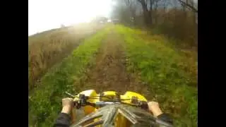 400ex and Warrior 350 Dirt Pile Riding GoPro HD