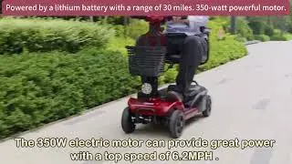 Easy to Fold & Store&mdash;&mdash;All-Terrain Folding Mobility Scooter