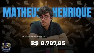 quanto ganhei jogando poker em Dezembro?