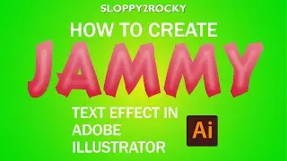 Adobe Illustrator Tutorial: Candy-Like Text Effect (Solid Outside, Chewy Inside)