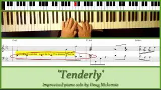 'Tenderly' - jazz piano tutorial