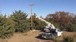 Power Line Pole Replacement