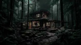 Sleep Instantly Under Forest Rain | Soft Thunder Night Ambience