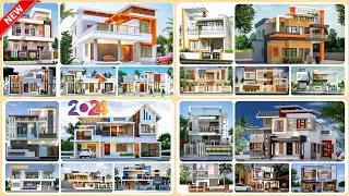 Top 50 modern 2 floor house elevation design | Double floor home front elevation design 2024
