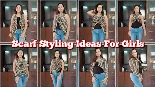 How To Convert/Restyle/Reuse Your Old Scarf Into Different Types Of Shrug And Tops | DYI Scarf Hack