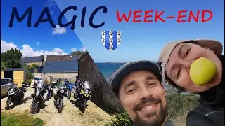 Broc&eacute;liande, Brochette et Binouzes #moto #vstrom #voyage #bretagne #broceliande