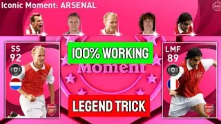 HOW TO GET BERGKAMP AND OTHER ICONIC LEGENDS FROM ICONIC MOMENT - ARSENAL || PES 2021 MOBILE