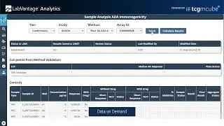 LabVantage Analytics - ADA Assay Analysis