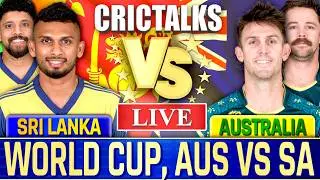 🔴 Cricket Live: AUS vs SL, World Cup, Live Cricket Scores, Commentary, 2nd Innings, Live Match