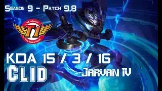 SKT T1 Clid JARVAN IV vs REK'SAI Jungle - Patch 9.8 KR Ranked
