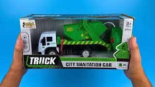 RC Sanitation Truck Unboxing & Review, Remote Control Garbage Truck, ToyStop