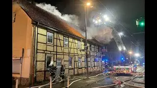 Fachwerkhausbrand in Dortmund-Asseln