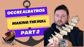 OcCre Albatros Scale Model Boat. Attaching the hull together. Part 2