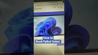 How to Book Tatkal Ticket?
