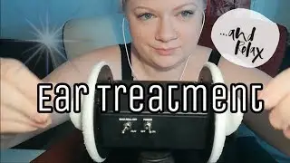 ASMR 3Dio *Ear Treatment* Ear Cleaning| Ear Scrub| Sponge| Ear Pampering (No Talking)