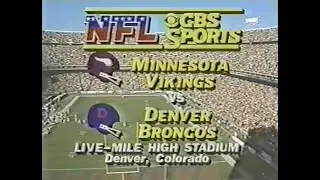 1984 Week 12 - Vikings vs. Broncos 1st Half