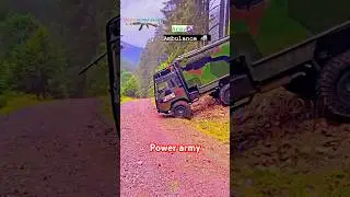 Army Ambulance 🚑 power in forward areas ⚔️🫡 #army #marcos #indianarmy #nsg #military #crpf #vlog