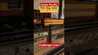Challenger Hot Dog color scheme! #train #modeltrains