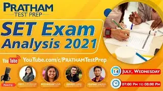 14th July, 7PM SET Exam Analysis 2021 | BY PRATHAM TEST PREP