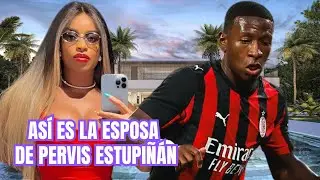 Así Es La Esposa De PERVIS ESTUPIÑÁN El Jugador 🇪🇨 ECUATORIANO Del AC MILAN