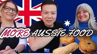 Trying MORE AUSTRALIAN FOOD (Aussie Pies and Sausage Rolls) with an Aussie (Sydney) native!