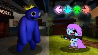 Friday Night Funkin' - Pibby vs Rainbow Friends Blue (Animation Mods)