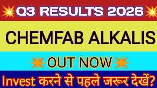 Chemfab Alkalis Q3 Results 2026🔴Chemfab Alkalis Results 🔴Chemfab Alkalis Share News 🔴Chemfab Alkalis