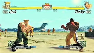 Guile vs Dee Jay (Hardest AI) - Ultra Street Fighter IV