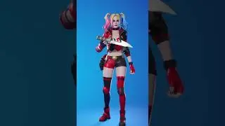 Rebirth Harley Quinn (DC Series) Outfit/Knife Tricks (GL Series) Emote - Fortnite #shorts