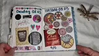 Full flipthrough in my B6 Stalogy Memorykeeping/teajournal - January to April 2023
