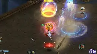 Monk alone fighting two of who use bots in conquer online