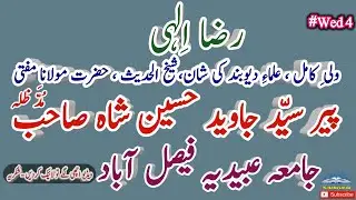 Molana Sayed Jawed Hussain : Shah   Allah Ki Riza - Faisalabad