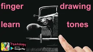 Fingerly painting of a vintage car on your phone!