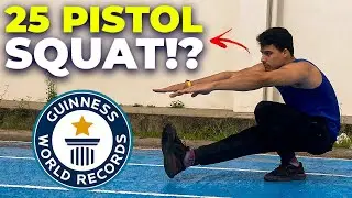 SOU O NOVO RECORDISTA MUNDIAL?! Fiz o m&aacute;ximo de agachamentos com uma perna s&oacute; em 30 segundos!!!