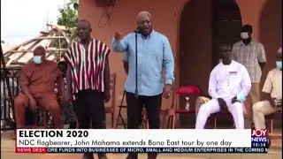 Election 2020: NDC flagbearer, John Mahama extends Bono East tour by one day (21-9-20)