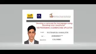 Web project task 7 | 1st year | semester 1 | Java Institute.