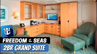Freedom of the Seas | 2 Bedroom Grand Suite | Full Walkthrough Tour & Review | 4K | 2024