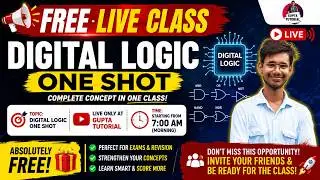Digital Logic One Shot Video | Live Classes | Important Questions | Complete Digital Logic Revision|