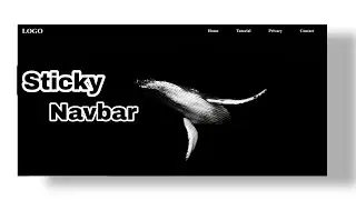 Sticky navbar html css js/JdTutorial